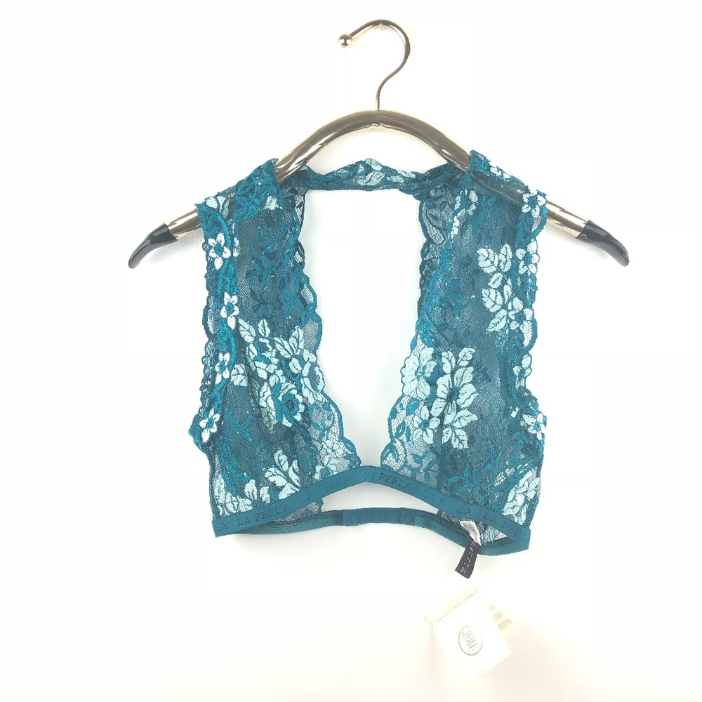 La Perla Bra 34 36 B C Full Bralette Mesh Lace